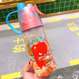 HULIANFU New 400/600Ml 3 Color Solid Plastic Spray Cool Summer Sport Water Bottle Portable Climbing Outdoor Bike Shaker My Water Bottles
