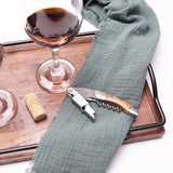 HULIANFU Wine Opener, Professional Waiters Corkscrew, PU Bag, Bottle Opener and Foil Cutter Gift for Wine Lovers