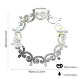HULIANFU New Decorative Mirrors DIY Wall Stickers Sun Flower Aesthetic Room Decor Mirror Stickers For Living Room Decoración Hogar