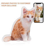 HULIANFU Personalized Photo DIY Pet Cushion Toys Dolls Stuffed Animal Pillow Custom Dog Cat Picture Cushion Christmas gifts Memorial gift