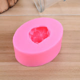 HULIANFU Silicone Soap Mold for Making Rose Flower Fondant 3d DIY Form Handmade Cake Decorating Sugarcraft Moulds Silicon Mold Tools