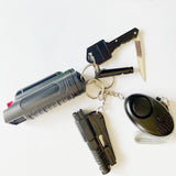 HULIANFU Portable Pepper Spray Tank Bottle Emergency Empty Box Spray Shell With Key Ring Keychain Self-defense Outdoor Camping Supplies