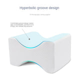 HULIANFU Memory Foam Wedge Sleeping Knee Pillow for Side Sleepers Back Pain Sciatica Relief Pregnancy Maternity Pillows Back Leg Cushion