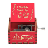 HULIANFU  Wooden Hand Crank Music Box Magic School Game Jurassic Park Godfather Children  Holiday Gift Christmas New Year Gift