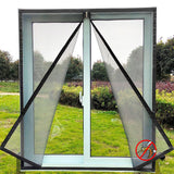 HULIANFU Insect Window Screen Zipper Opening and Closing Self-Adhesive Mosquito-Proof Net Indoor Fly Curtain Mesh Invisible Customizable