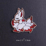 HULIANFU Van Gogh Patch Iron On Patches For Clothing Thermoadhesive Patches On Clothes Japan Anime/Fusible Patch Embroidery Sticker Badge
