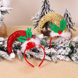 HULIANFU 2023 Christmas Headband Santa Tree Elk Antlers Hair Accessories for Girls Headwear Reindeer Ornaments Elk Ears Christmas Decorations