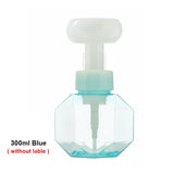 HULIANFU Soap Bottle Foaming Lotions Refillable Bottle Flower Pump Head Soap Shampoo Cosmetic Empty Bottle 250ML