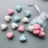 HULIANFU Mini Cute Heart Essential Oil Soap Candle Silicone Mold DIY Valentine  Day Handmde Clay Resin Epoxy Making Decorating