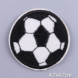HULIANFU Patches On Clothes Stickers Hippie Rock Stripes Embroidered Patches For Clothing Iron On Patch Skull Biker Stripes for Jackets