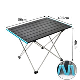 HULIANFU Ultralight Portable Folding Camping Table Foldable Outdoor Dinner Desk High Strength Aluminum Alloy For Garden Party Picnic BBQ