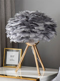 HULIANFU table lamps for bedroom modern luxury living room led feather lamp for bedroom bedside lamp desk lamp aesthetic girl cute nordic