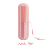 HULIANFU Travel Accessories Toothbrush Tube Cover Case Cap Fashion Plastic Suitcase Holder Baggage Boarding Portable Bathroom Accessories