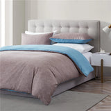 HULIANFU Modern Solid Color Duvet Cover Sets Pillowcase Quilt Covers Sets Bedding Sets for Bedroom Soft Bedclothes Double Queen King