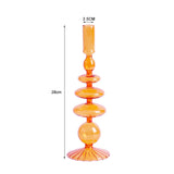 HULIANFU Nordic Glass candle holders romantic Dinner home decoration candlestick for birthday wending candle holder wax portavelas decor