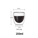 HULIANFU JANKNG Heat-Resistant Double Wall Glass Cup Beer Coffee Cup Set Handmade Beer Tumbler Mug Tea Whiskey Mugs Transparent Drinkware
