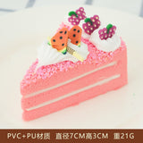 HULIANFU Simulation Fruit Cake Bread Model Food Photo Props Artificial Slicing Cake Fake Ice Cream Cake Funny Gift Cake Shop Display Dec