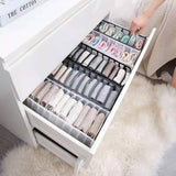 HULIANFU Underwear Bra Organizer Storage Box Drawer Closet Organizers Divider Boxes For Underwear Scarves Socks Bra