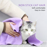 HULIANFU Rapid Water Absorption Pet Dog Cat Bath Towel Soft Cleaning Wipes Magic Hair Dry PVA Multifunction for House Car Pet Towel