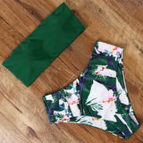 Sexy Animal Printed Bathing Suit Female Push Up Bikini High Waisted Swimsuit Bandage Bikinis Bandeau Swimwear Women Biquini
