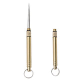 HULIANFU Titanium Outdoor Edc Portable Multifunctional Toothpick Bottle Fruit Fork Camping Tool Toothpick Tube Stronger Than Dental Floss