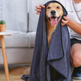 HULIANFU Microfiber Dogs Bath Towel Super Absorbent Pet Bath Towels Cats Quick Drying Towel Pet Supplies