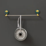 HULIANFU Towel rack free perforated bathroom bathroom seamless self-adhesive rack hook wall-mounted stainless steel towel bar