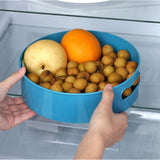 HULIANFU Kitchen Storage Container 360 Degree Rotating Tray Spice Tray Snack Fruit Food Tray Non-slip Bathroom Dry Pallet Kitchen Storage