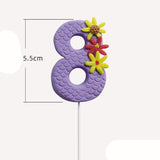 HULIANFU Soft Clay Number Balloon Cake Birthday Topper 1st Birthday Party Decorations Kids Baby Shower Girl  Happy Birthday Cake Topper