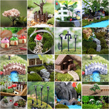 HULIANFU Mini Craft Figurine Plant Pot Garden Ornament Miniature Fairy Garden Decor DIY