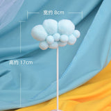 HULIANFU Soft Clay Number Balloon Cake Birthday Topper 1st Birthday Party Decorations Kids Baby Shower Girl  Happy Birthday Cake Topper