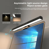 HULIANFU LED Desk Lamp Dimmable Office Computer Eye-caring Table Lamp For Study Reading Screen Monitor Hanging Light Bar Desk Lamps