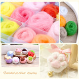 HULIANFU MIUSIE Wool Felt Kit Needle Felting Tool Wool Fibre Felt Fabric DIY Handmade Wool Craft Needle Felting For Felting Craftwork