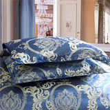 HULIANFU ROMANZO European style bedding set 3piece/set double/single/double/large double bed quilt cover + pillowcase Satin jacquard