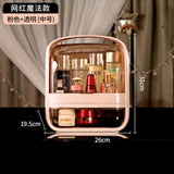 HULIANFU Large Capacity Makeup Organizer Cosmetic Storage Box Drawer Type Desktop Finishing Rack Dustproof Lipstick Beauty Mask Case