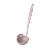 HULIANFU Soup Spoon Ladle Silicone Pot Spoons With Long Handle Spoon Cooking Colander Utensils Scoop Tableware Spoon Kitchen Accessories