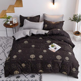 HULIANFU Nordic Style Pink Heart Bedding Set Cover Cute Bed Linens Duvet Cover Sheets and Pillowcases Queen King Size Home Textile Sets