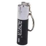 HULIANFU Keychain Small Pipe Pendant Battery Shaped Tobacco Pipes Portable Metal Smoking Pipe For Smoking Weed Herb Men  Gift Pendant