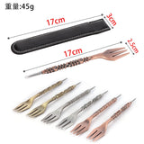 HULIANFU Shisha Fork Retro Aluminum Smoking Set Chicha Mace Twist Shape Nargile Sheesha Hookah  Accessories Tool