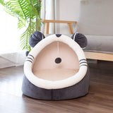 HULIANFU Warm Cozy Pet Bed Dog &amp; Cat Beds House Winter Sleeping Bag Portable Indoor Nest Puppies Tent with Removable Cushion Collapsible
