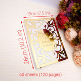 HULIANFU Wedding Custom Signature Guest Book Oval White Blank Inner Page Personalized Mirror Books Guest Gifts Party Decor Favor 26x 19cm