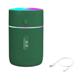 HULIANFU Portable 300ml Humidifier USB Ultrasonic Dazzle Cup Aroma Diffuser Cool Mist Maker Air Humidifier Purifier with Romantic Light