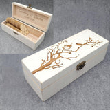 HULIANFU Personalized Guest Book,Rustic Wedding Keepsake Box Alternative,Engraved Wooden Wedding Guest Book Drop Box Hearts