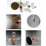 HULIANFU   YES Magic Metal Hanging Suspension Chain Wine Racks European Retro Creative Handmade Restaurant Bar Stand Bracket Display Stand