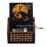 HULIANFU  Wooden Hand Crank Music Box Magic School Game Jurassic Park Godfather Children  Holiday Gift Christmas New Year Gift