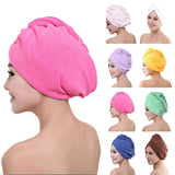 HULIANFU Microfiber Bath Towel Hair Dry Quick Drying Lady Bath Towel Soft Shower For Woman Man Turban Head Wrap Bathing Tools