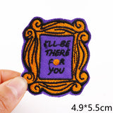 HULIANFU Van Gogh Embroidered Patches on Clothes DIY Cartoon Wave Applique Clothing Thermoadhesive Patches for Clothing DIY