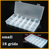 HULIANFU Plastic box Container Screw Holder Case Practical Compartment Jewelry Earring Display case plastic Organizer beads storage boxes