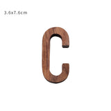 HULIANFU NEW Nordic Style Black Walnut Letter Decorative Letters Combination Wall Decoration DIY Letter Home Decoration Wooden Alphabet