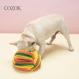 HULIANFU Snuffle ball Dog Puzzle Toys Increase IQ Slow Dispensing Feeder Pet Cat Training Games Feeding Feeding Food Intelligence Toy